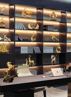 2025轻奢高档上档次会客厅办公室酒柜I摆件展示柜装饰品乔迁新居