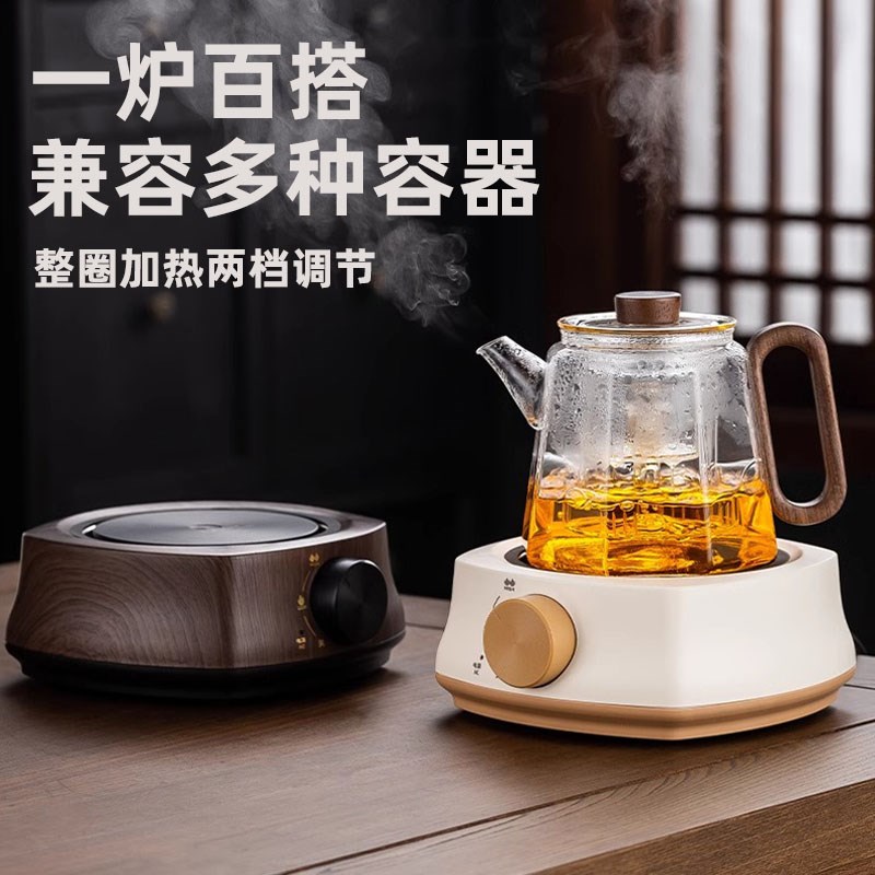 电陶炉家用煮茶小型电热炉电磁炉专用玻璃茶壶泡茶围炉迷你烧水壶