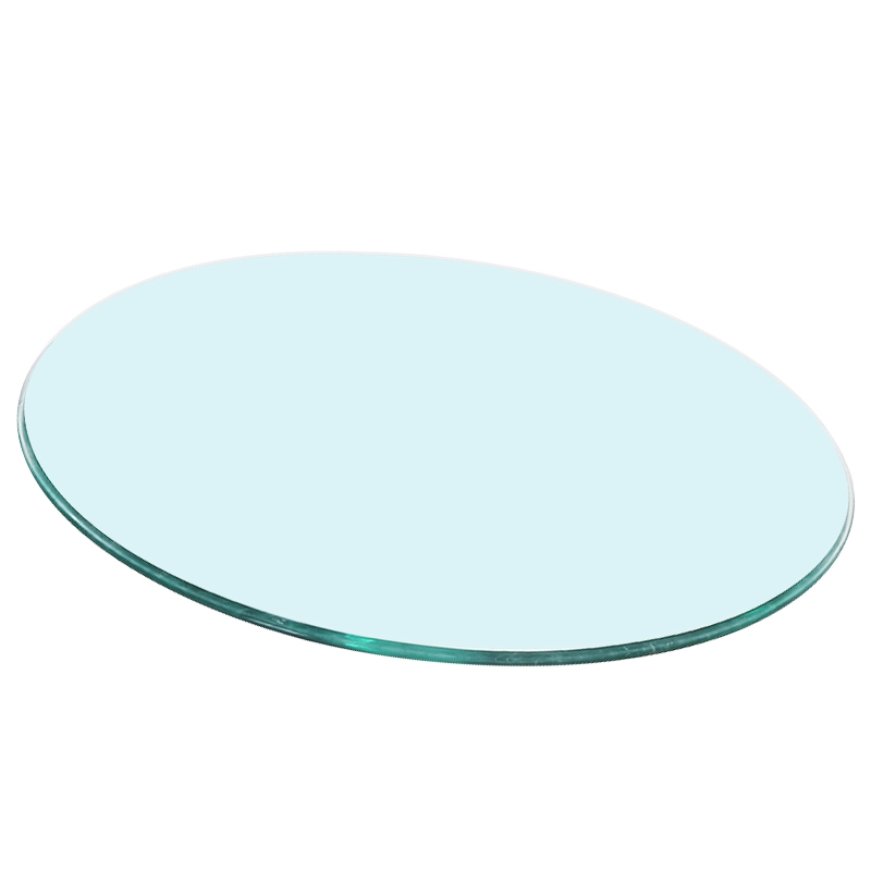 12MMa加厚钢化玻璃餐桌圆形大圆桌钢化玻璃桌面茶几台面家用餐桌