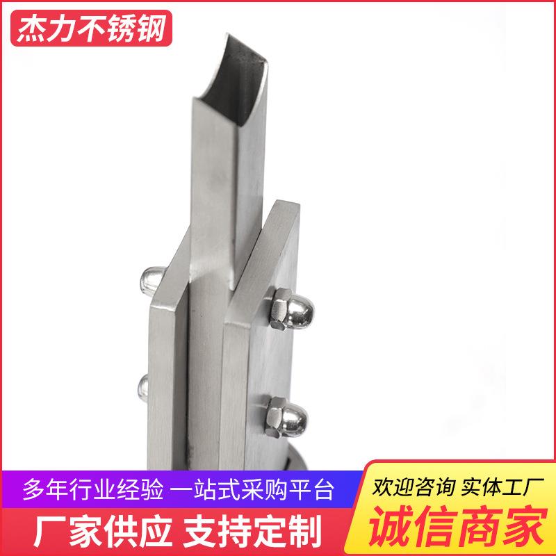 不锈钢楼梯立柱04商场玻璃栏杆扶手立柱不锈钢阳台工程立柱