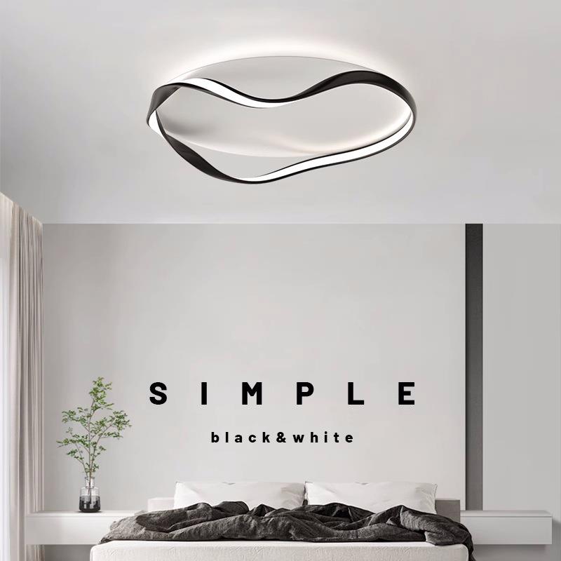 北欧极简卧室吸顶灯现代简约轻奢高级创意个性主卧房间书房吸顶灯