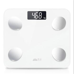 香山电子秤体重秤家用体脂称充电测脂肪小型人体秤(电池款)