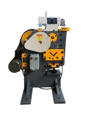 槽钢多功能冲剪机QA32-8B五工位角钢冲孔一体机切断机小型电动