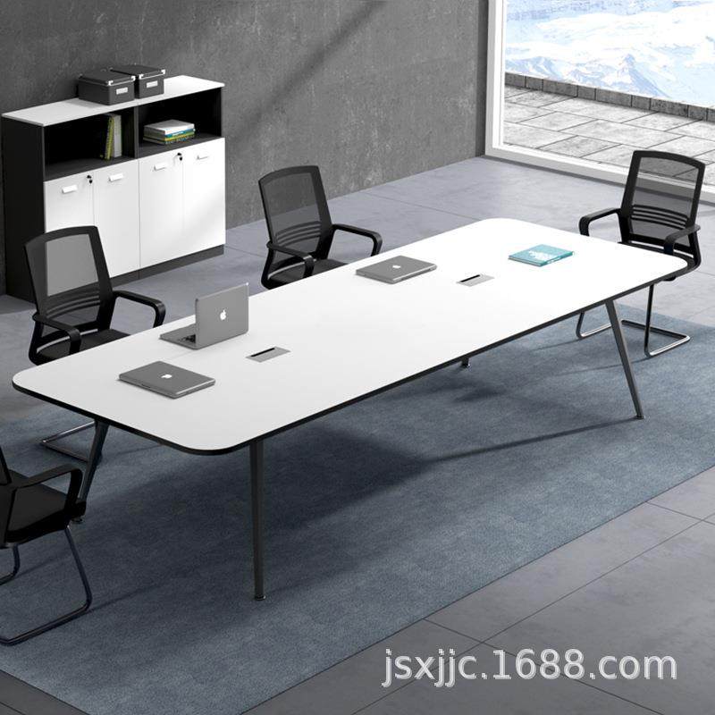 会议桌长条桌办公家具桌椅组合6/8人位开会桌培训工作台