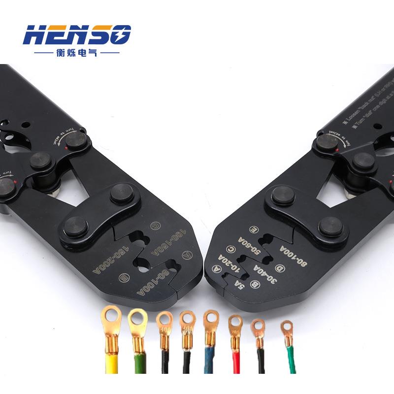 开口鼻压线钳压接线鼻钳子10-200AOT铜鼻子开口鼻子接线端子钳