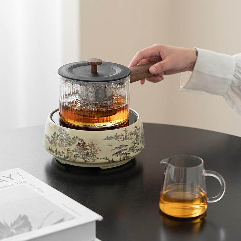 米黄汝窑电陶炉煮茶专用壶高硼硅玻璃壶泡茶壶烧水明火侧把壶围炉,鲜花速递/花卉仿真/绿植园艺,其它园艺用品,淘宝优惠券,粉丝福利购,淘宝优惠卷