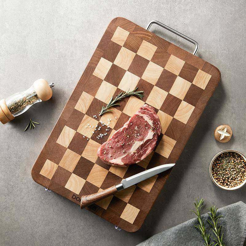 星罗棋布实木切菜板家用案板黑胡桃木整木菜板砧板轻奢抗菌棋盘格,鲜花速递/花卉仿真/绿植园艺,其它园艺用品,淘宝优惠券,粉丝福利购,淘宝优惠卷