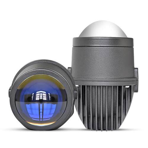 汽车LED雾灯2.0双光透镜远近一体2寸雾灯透镜三色雾灯防水