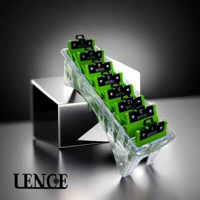 LENCE蓝斯油头渐变限位梳全套卡尺配理发店专用定位梳高品质卡尺