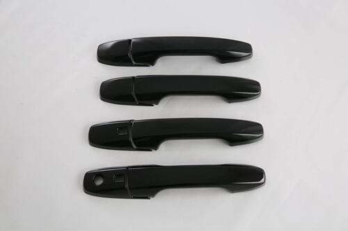适用于24款雅力士CROSS /Yaris cross车门拉手 钢琴黑碳纤纹装饰