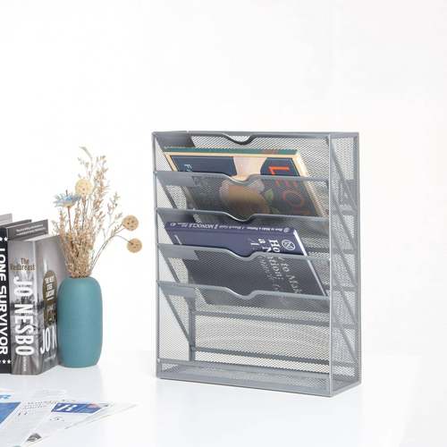 世晨5层办公文教书架课桌桌边桌面文件架收纳铁质多功能