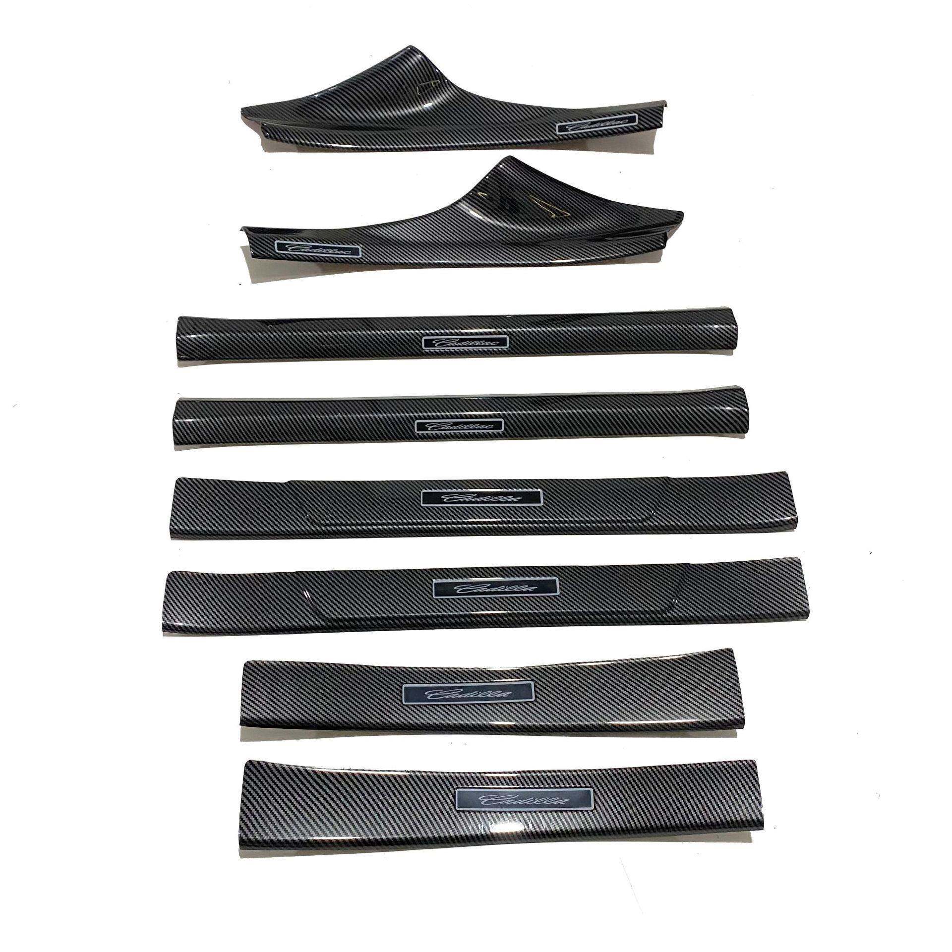 适用于凯迪拉克CT5改装专用碳纤维迎宾踏板内外门槛条保护防踩条