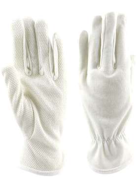 汉盾 HD-GP5509 纯棉舒适耐磨防滑点塑防滑白色礼仪手套 30g