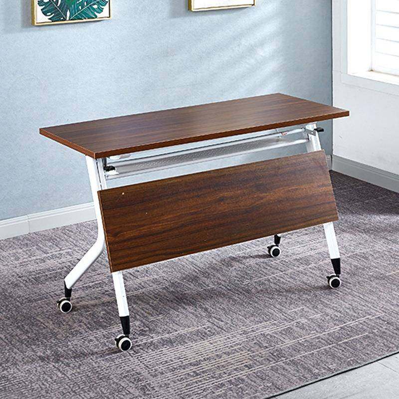 折叠培训桌钢材折叠桌职员办公移动拼接长条桌会议课桌椅办公培训