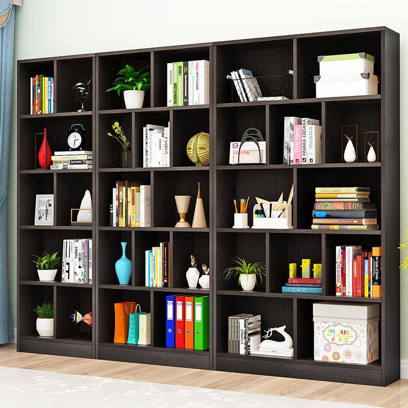 【折扣价】3Y书柜简约落地家用实木书架学生置物架格子柜自由组合