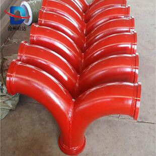 混凝土泵管人字形三通 高低压泵管连接三通 R500*90°人字三通