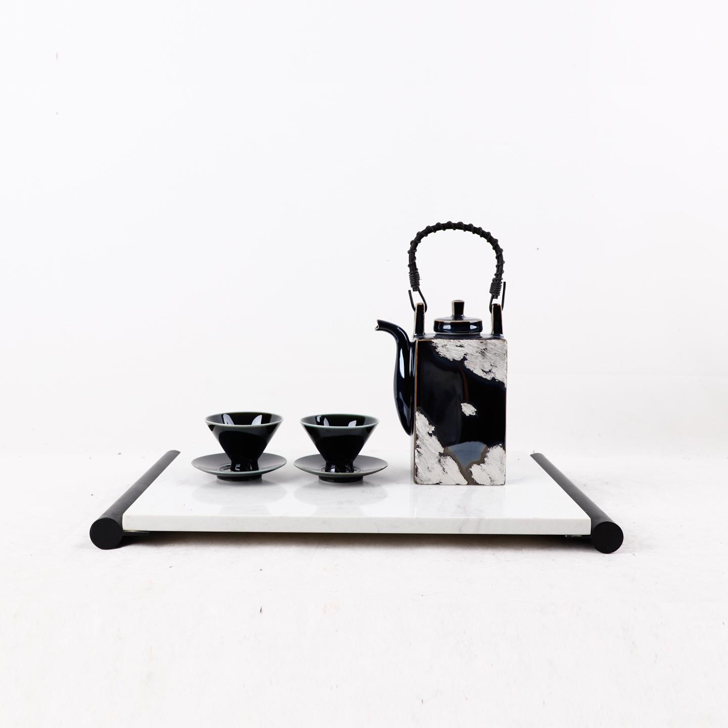 新中式摆件茶壶茶具桌面摆设轻奢样板房间客厅家居展厅别墅装饰品