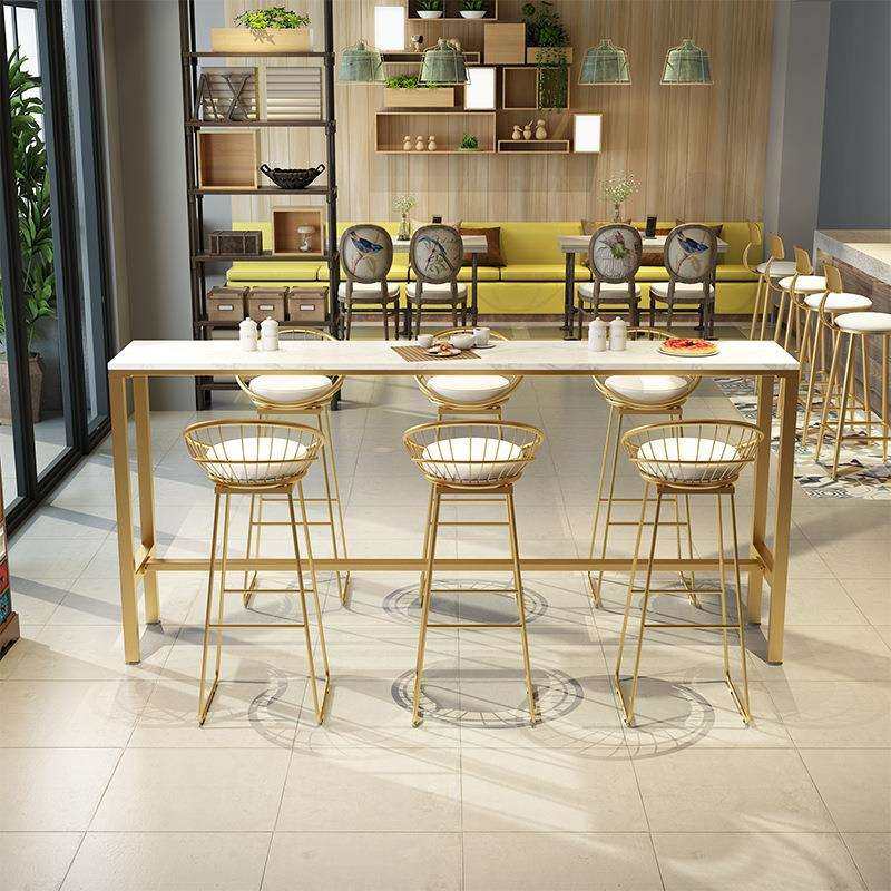 北欧金色大理石吧台桌 休闲奶茶店甜品店高脚桌 餐厅酒吧吧台桌椅,鲜花速递/花卉仿真/绿植园艺,割草机/草坪机,淘宝优惠券,粉丝福利购,淘宝优惠卷