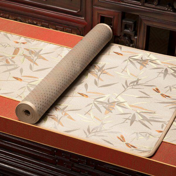 坐垫实木家用电视柜盖布定制新中式防尘套罩高档沙发巾支持巾防滑