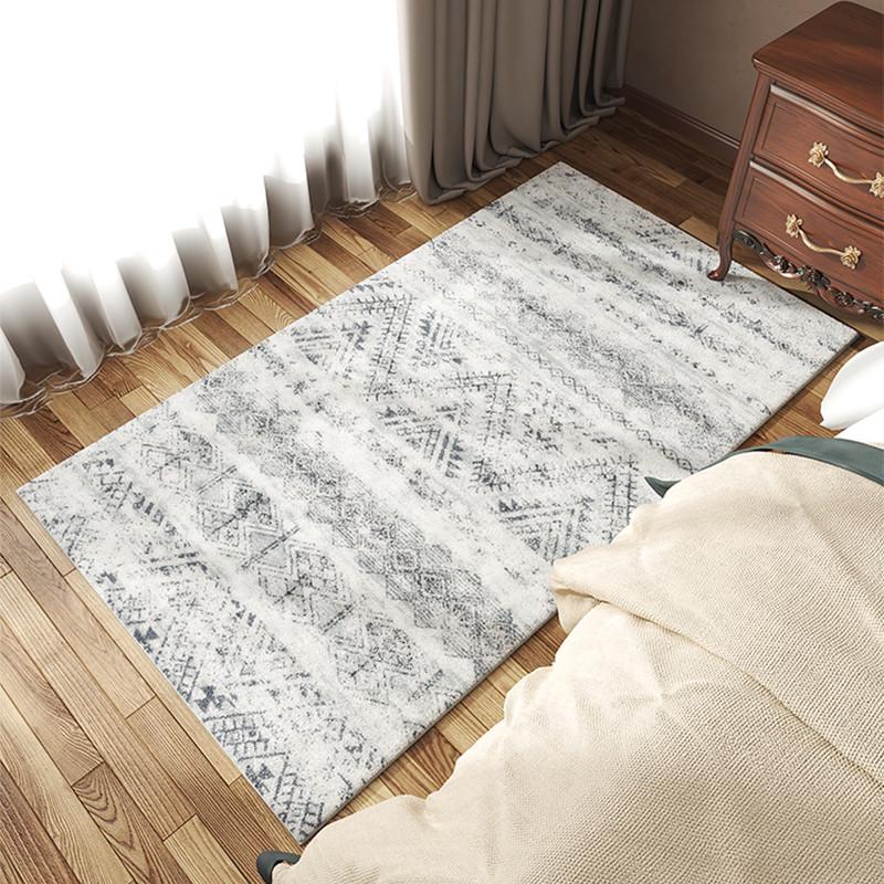 长条床边毯地毯客厅简约民宿卧室加厚床前撸猫hT感沙发茶几毯飘窗
