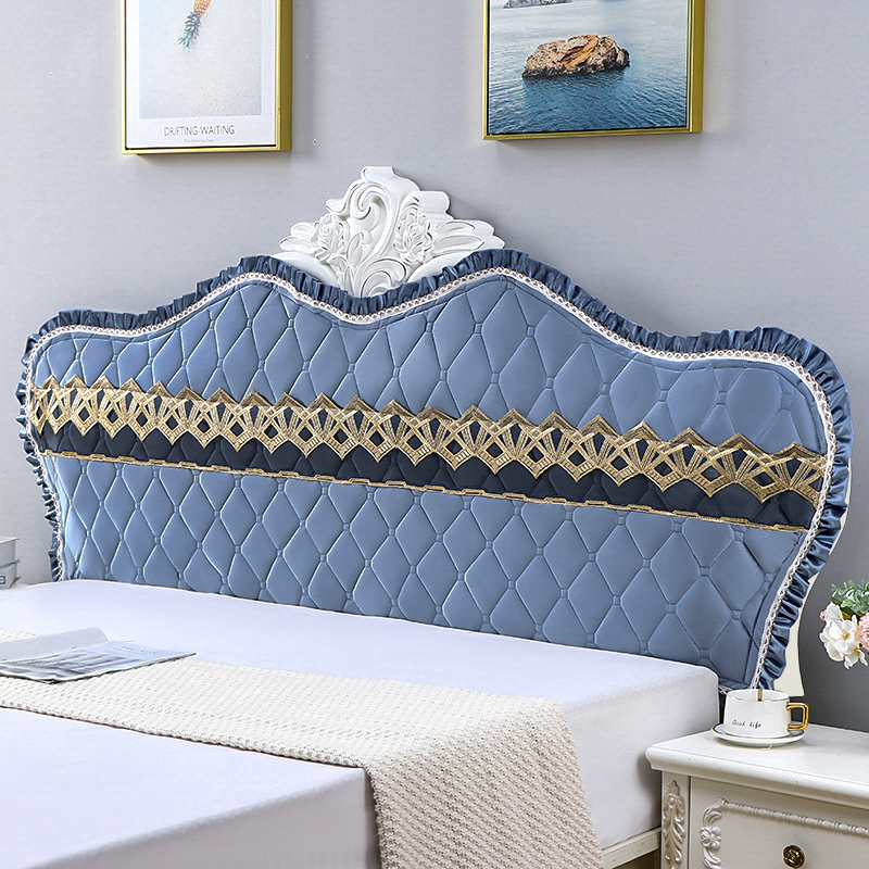 床头套罩欧式弧形半圆木w床头罩加厚全包靠背软包通用新款