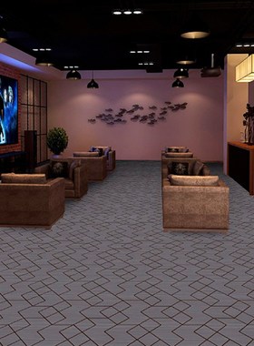 地毯整办公室酒店台球厅桌球室宾馆阻燃Iktv印花满铺会议室商用铺