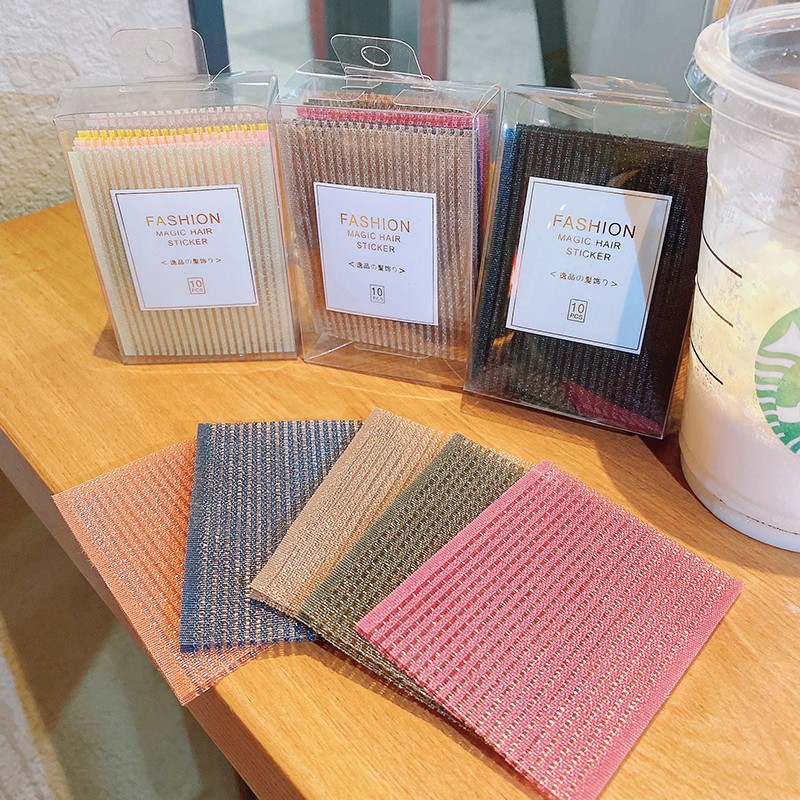 刘海贴魔法贴碎发整理神器发帖魔术贴头顶头发粘碎发X神器贴头贴