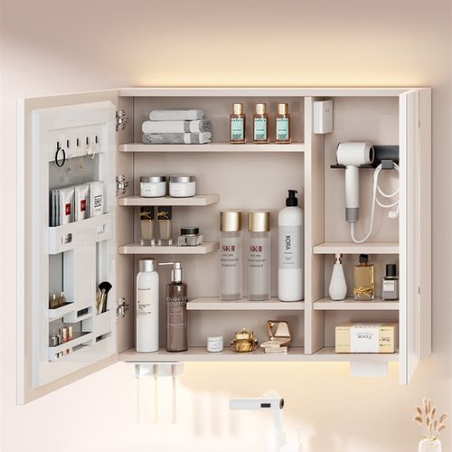 西尚智能浴室镜柜可o定制个性化浴室蜂窝铝镜带光储一体化储物柜