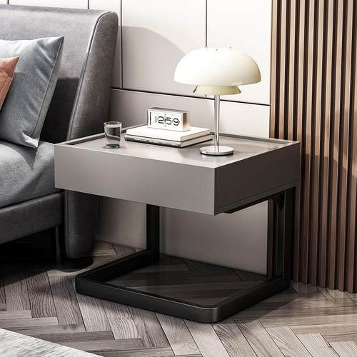 床头柜现代简约轻奢床头置物架卧室简易小型抽屉柜意式收纳床边柜