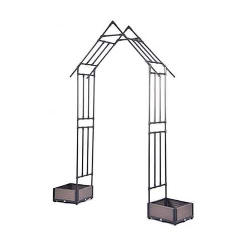 枝晓 飞檐拱门套装 花架爬藤支架花架拱形花园庭院拱门爬藤架