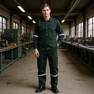 煤矿工作服厂家定制阻燃连体工作服阻燃服纯棉连体工作服支持打样