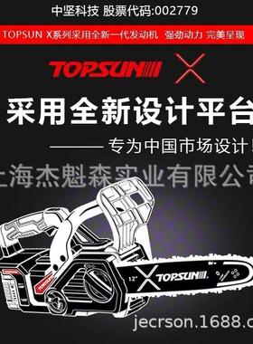 TOPSUN单手电链锯TBCS20-12H锂电无刷电锯家用伐木锯