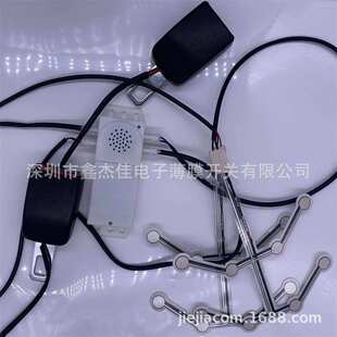 厂家供应客车校车带5号电池安全带语音报警盒薄膜压力开关一拖二