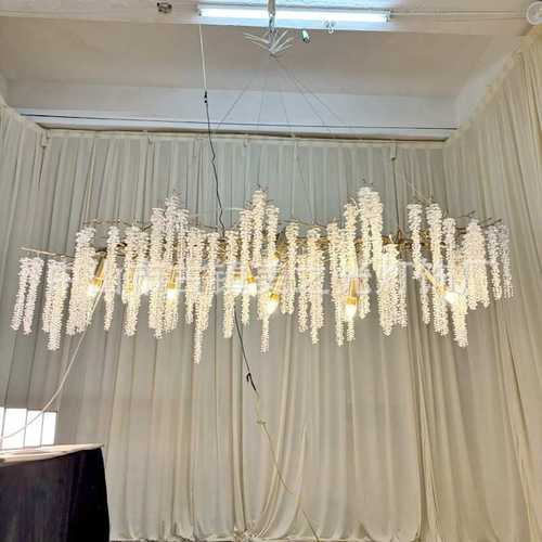 售楼部展会别墅酒店大堂树枝吊灯餐饮清吧咖啡厅创意水晶定制灯具