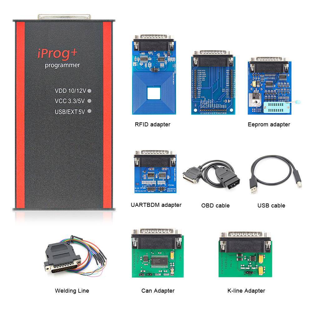 跨境热销Iprog+ Pro V87 ECU tool till 2019 汽车编程仪诊断仪