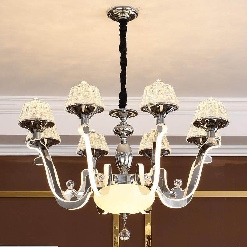 水晶吊灯欧式吊灯奢华大气客厅灯简欧餐厅灯简约现代家用卧室灯具