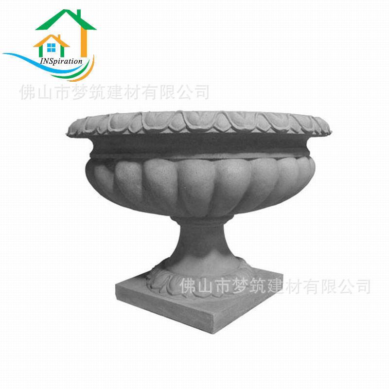 源头厂家供应水泥花边花盆 别墅庭院GRC花盆 人造砂岩欧式花钵