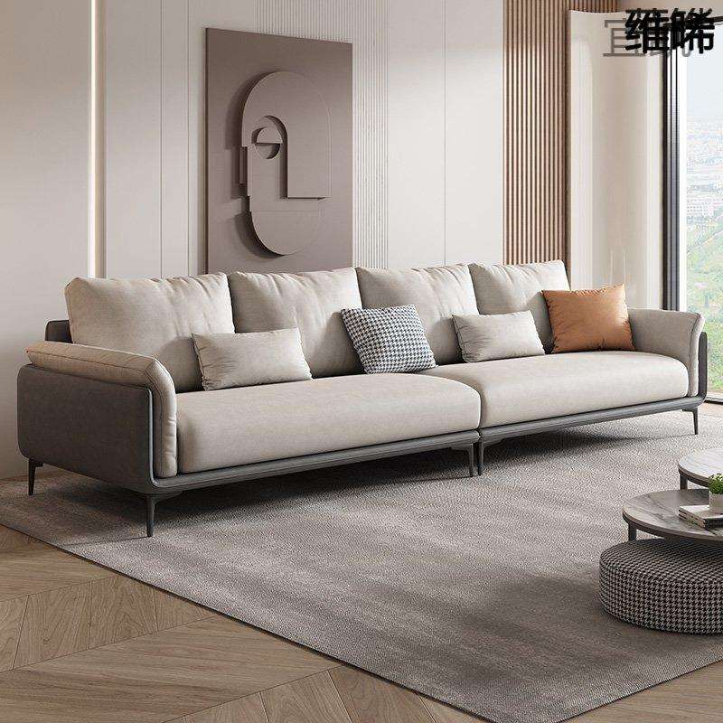 WP9新款轻奢科技布布艺沙发小户型简约现代客厅三人位实用型乳胶