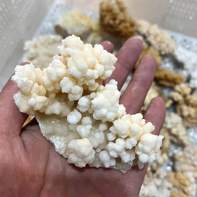 天然结晶方解石原矿钟乳石摆件原石
