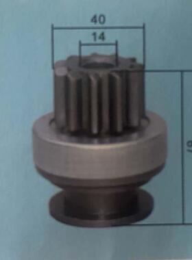 全柴起动机马达齿轮单向器QDJ2601-P/J起动机马达齿轮单向器