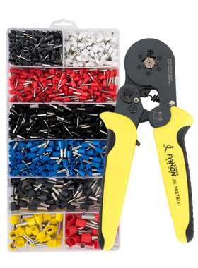 HCS8 6-6端子压线钳套装管型/针型压接钳1200pcs管型冷压端子钳