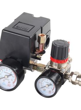 空压机气泵开关总成卧式手柄四通自动气压压力开关总成125 175PSI