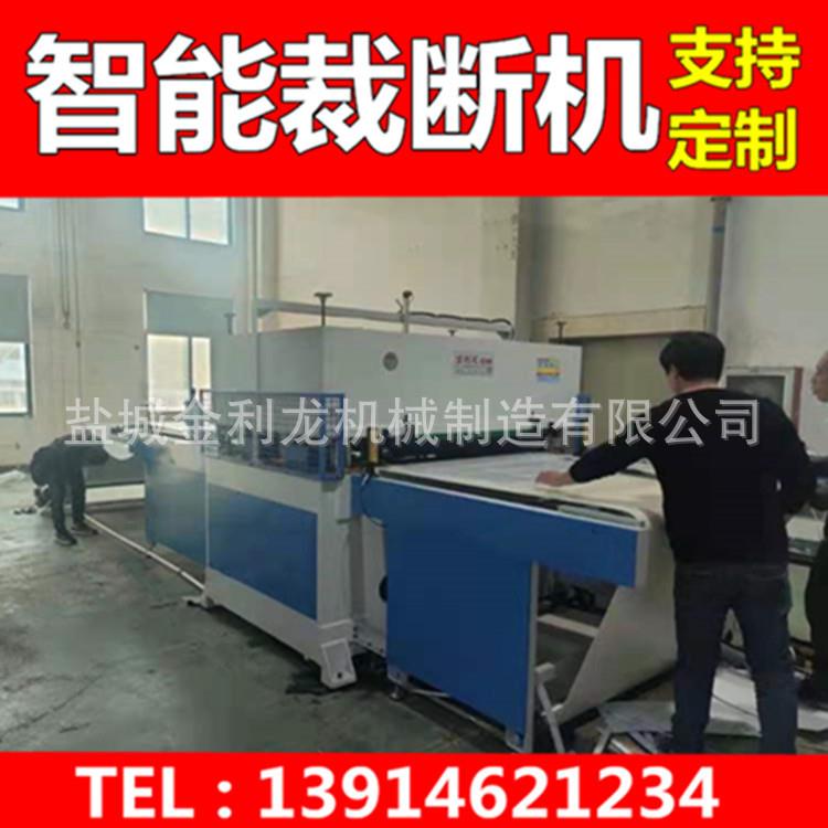 地板革自动裁断机下料机地板革模切机卷材片材一体机温州有样机