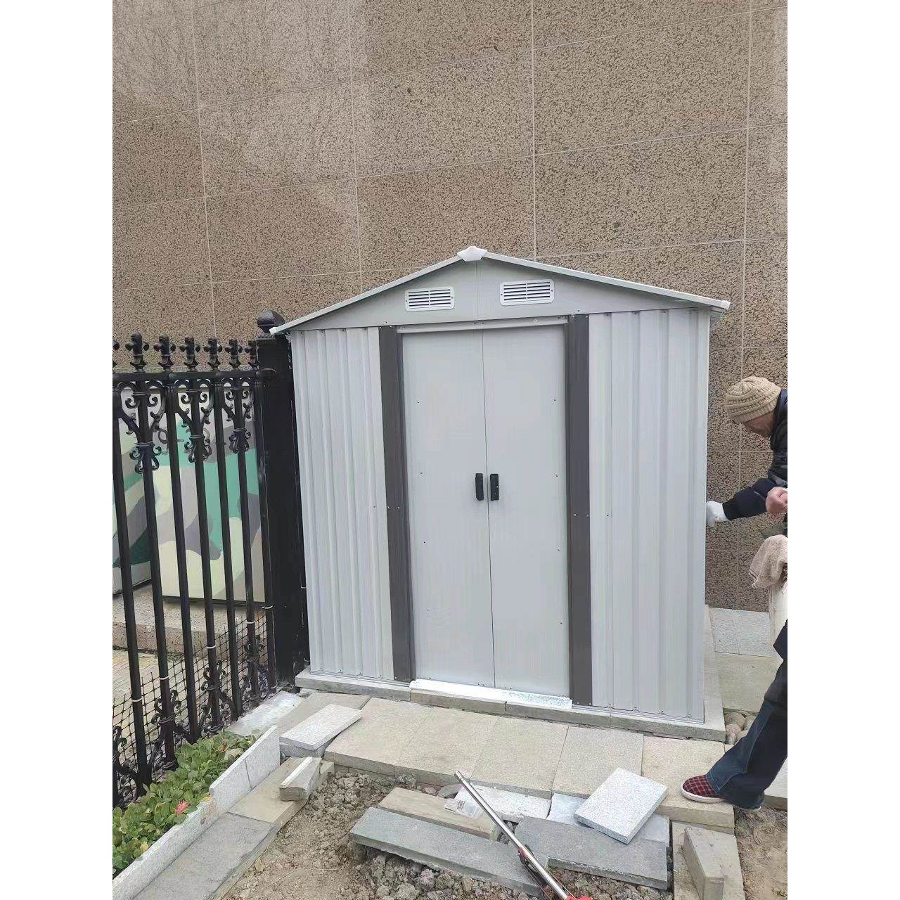 工具间简易房室外组合房室外花园庭院杂物储藏室储藏室装配活动板