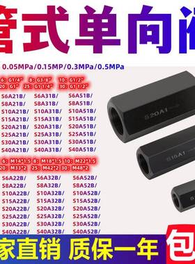 管式单向阀 S6A12.0B/2 S10A11.0B S8A2 S15A0 S20A1 S25A3 S30A5