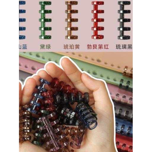 DIY装订Ab6 5孔活页夹环扣小分类活页环A5信息随机环活页环可拆卸