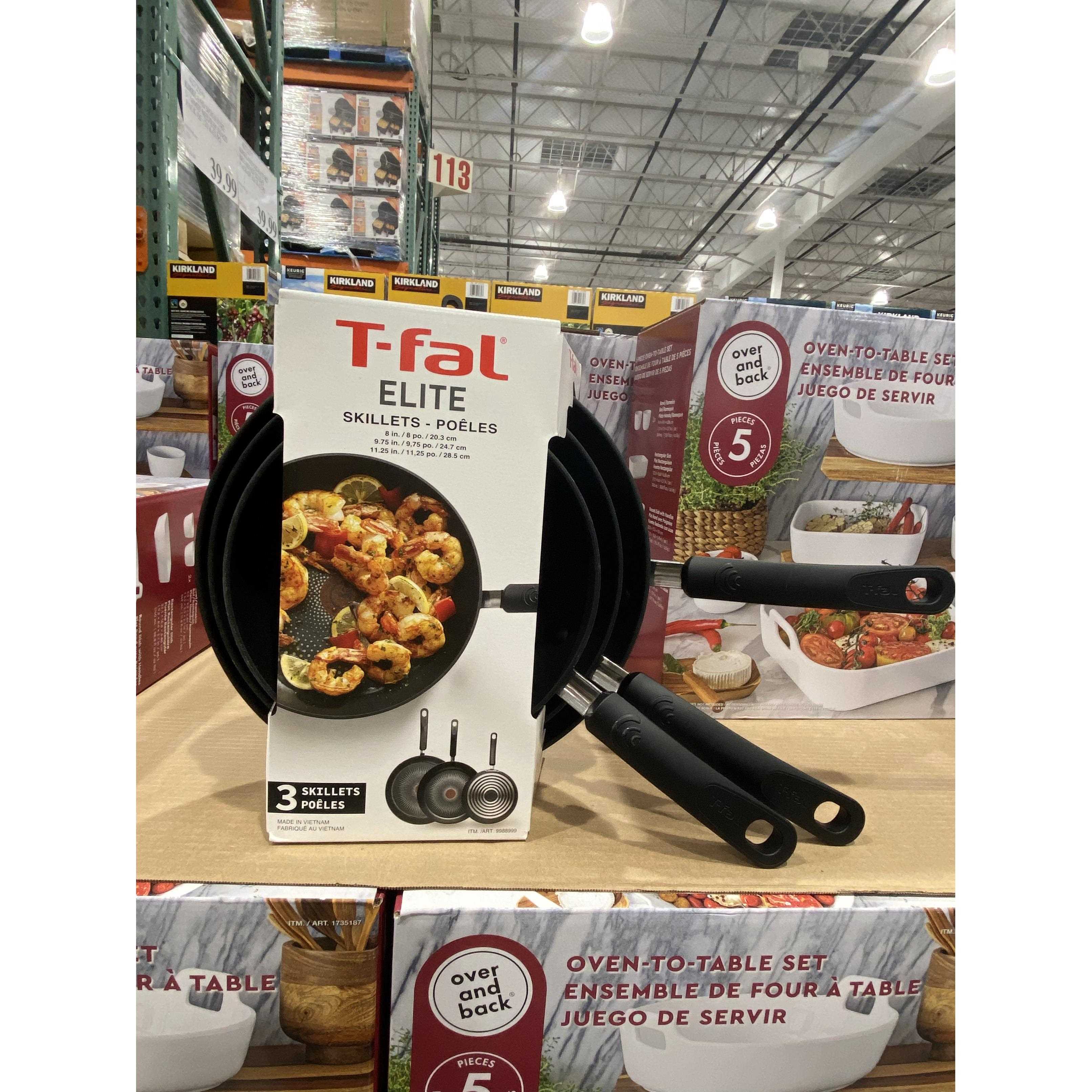 现货加拿大法国特福T-fal红点无盖煎平底锅20+24+28cm不粘铁锅