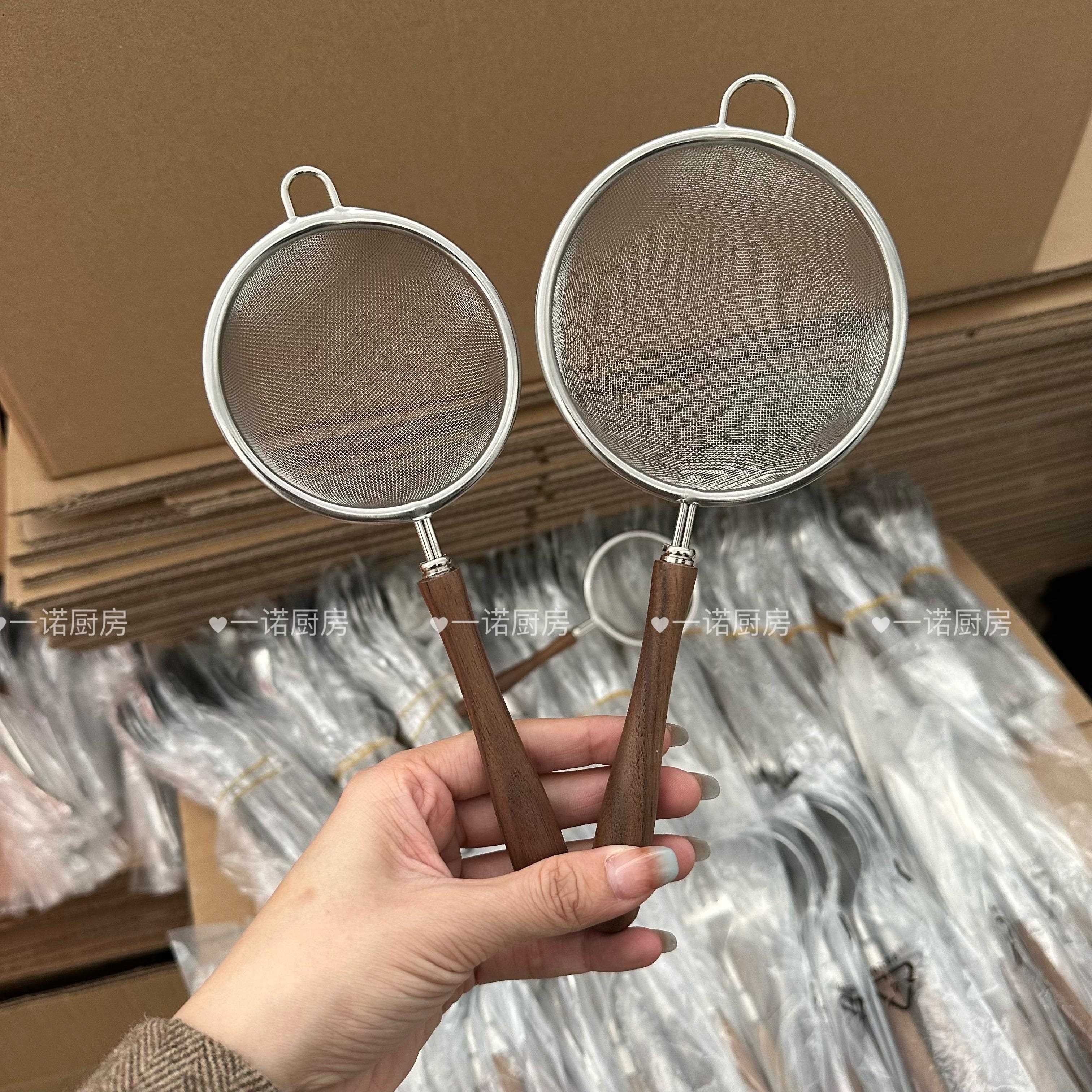 一诺厨房304豆浆过滤网筛婴儿辅食超细漏网果汁过滤器隔渣小漏勺