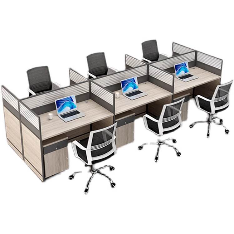 工位办公桌简约现代职员电脑卡座办公室桌椅组合屏风卡位双四六人