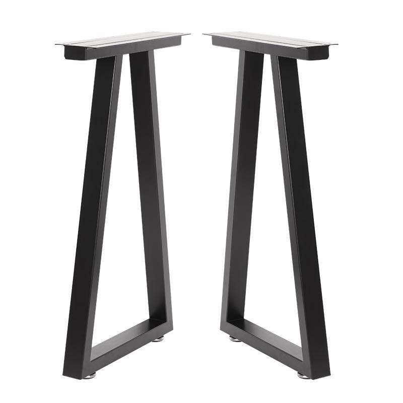 定制电脑桌腿支撑架金属铁艺吧台办公桌书桌架大板腿脚桌脚支架